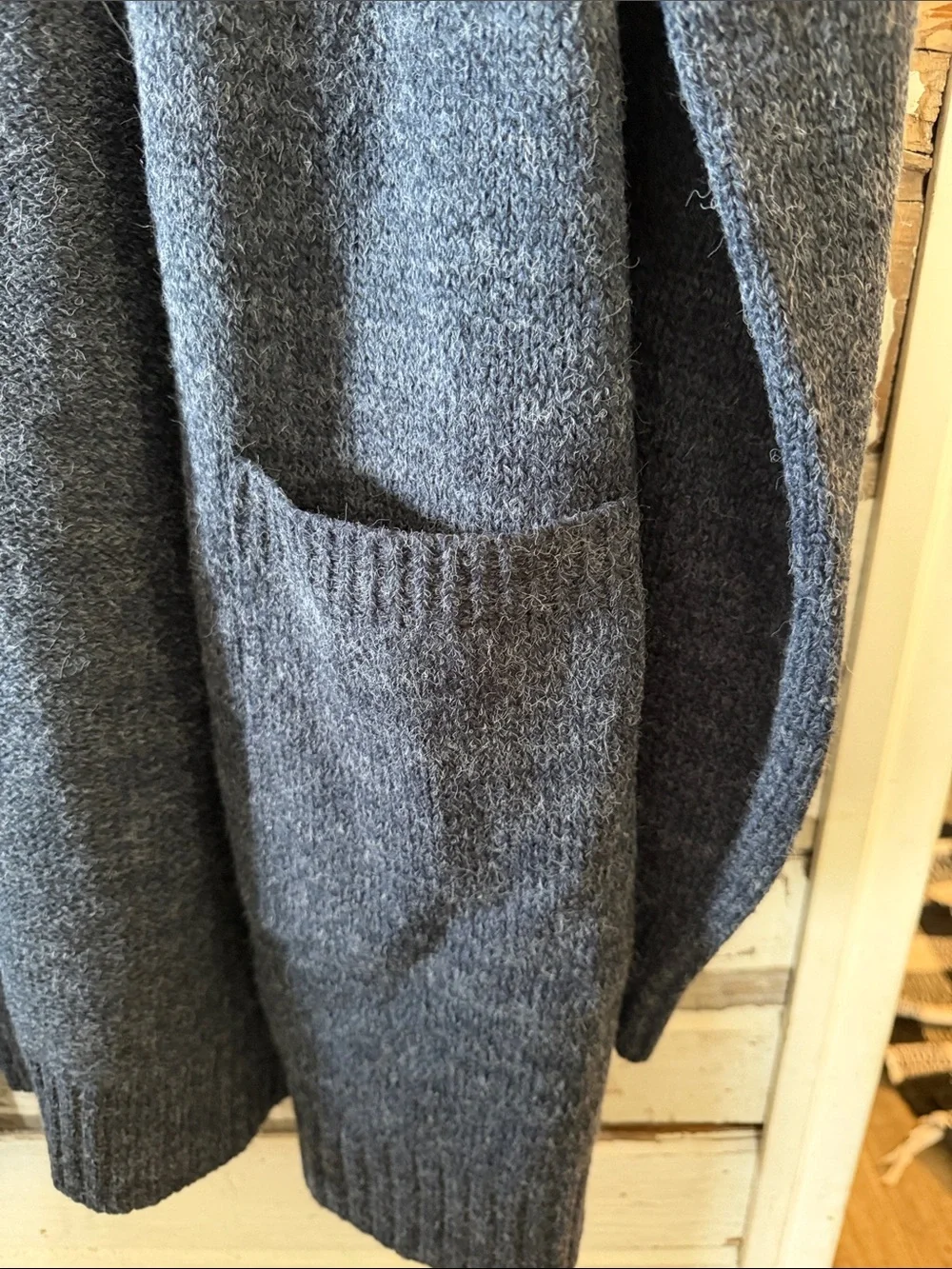 Zenana Outfitters Charcoal Open-Front Pocket Cardigan